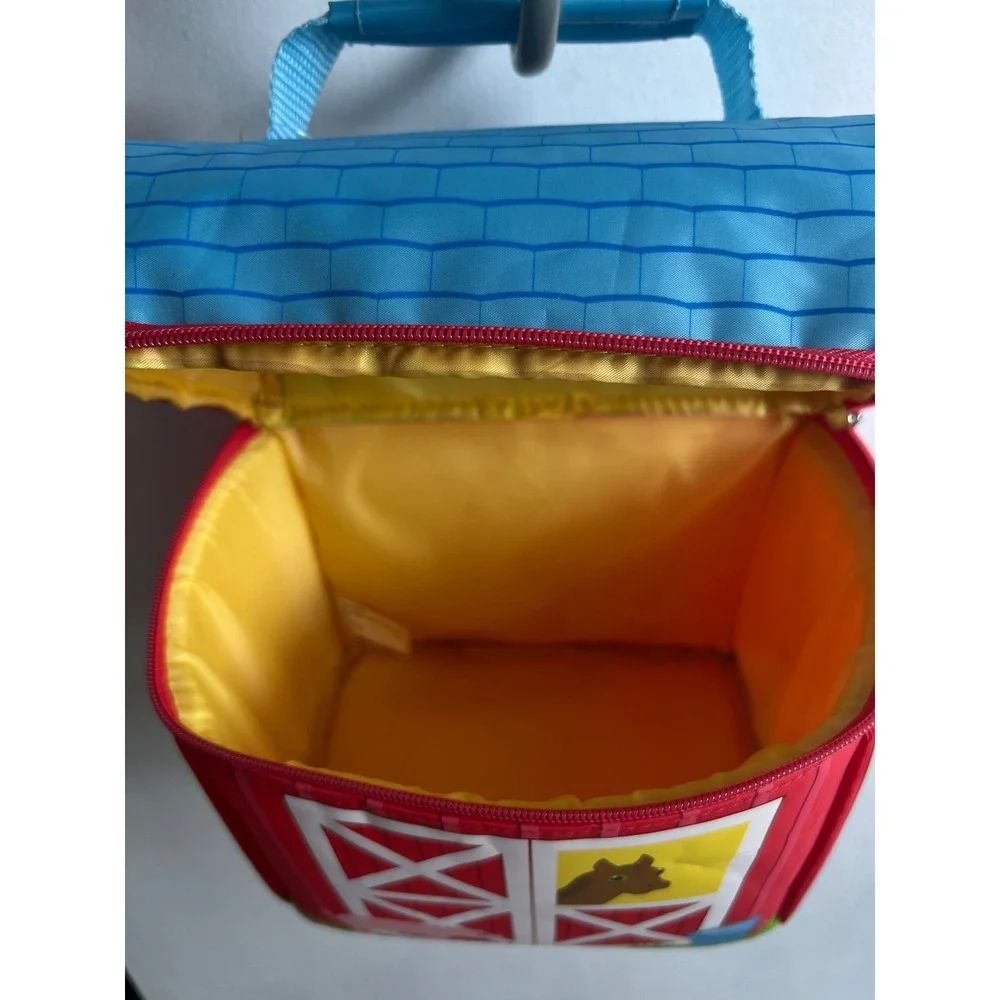 Sunny Patch Farm Lunch Bag Box Red Barn Animals Insulated Tote NWT